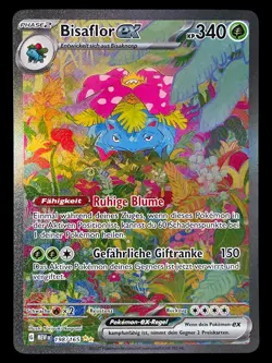 Bisaflor ex 198/165 Mew 151 Deutsch Special Illustration Rare Pokemon Karten - Image 3
