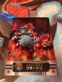 2005 Zukan Cardass Groudon 3d Lenticular Pokemon Japanese US SELLER - Image 4