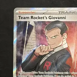 Pokemon TCG Card Team Rocket's Giovanni 225/182 Destined Rivals Ultra Rare - NM - Image 2