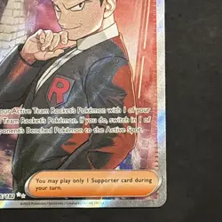 Pokemon TCG Card Team Rocket's Giovanni 225/182 Destined Rivals Ultra Rare - NM - Image 4