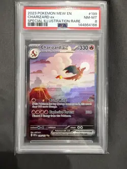 2023 Pokemon 151 Charizard ex SIR Special Illustration Rare 199/165 EN PSA 8 - Image 1