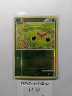 POKEMON CATERPIE 57/123 REVERSE HOLO HEARTGOLD SOULSILVER MP-HP TOMOKAZU KOMIYA - Image 1