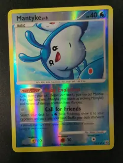 Mantyke - 55/130 - Pokemon Diamond & Pearl Reverse Holo Rare LP - Image 1