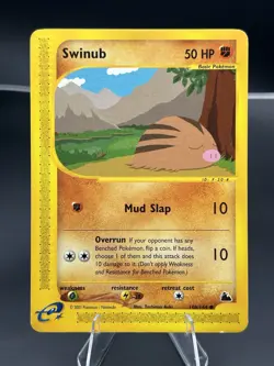 Pokemon TCG Swinub Skyridge 108/144 Regular Common Basic 50 HP EN 2003 - Image 1