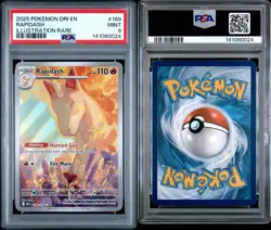 2025 Pokemon Rapidash #189 PSA 9 MINT Illustration Rare Dri EN - Image 3