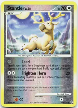 Stantler 113/132 Common Secret Wonders Pokemon Reverse Holo Lightly Played - Image 1