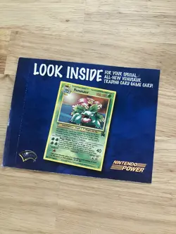 SEALED Venusaur Nintendo Power #13 WoTC Black Star Promo Holo - Image 1