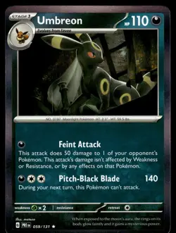 UMBREON - 059/131 Holo Rare Prismatic Evolutions Pokemon NM - Image 1
