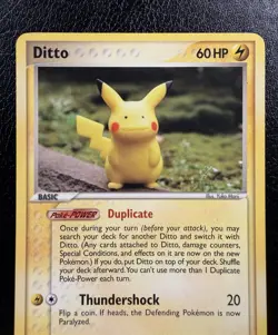 Ditto Pikachu 39/113 Non-Holo Delta Species Pokemon TCG LP/MP - Image 2