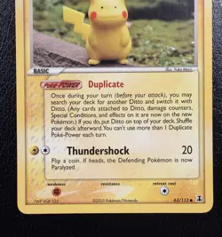 Ditto Pikachu 39/113 Non-Holo Delta Species Pokemon TCG LP/MP - Image 3