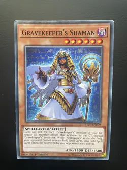 Yugioh Gravekeeper's Shaman SS01-ENB09 Speed Duel 1st Edition Common HP - Image 1