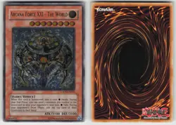 Arcana Force XXI - The World LODT-EN016 TWED ENHANCED Ultimate Rare YU-GI-OH - Image 3