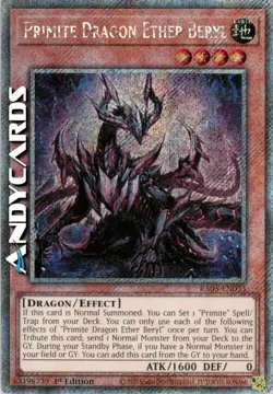 PRIMITE DRAGON ETHER BERYL • Segreta Platino • RA05 EN033 • 1Ed • Yugioh! - Image 1