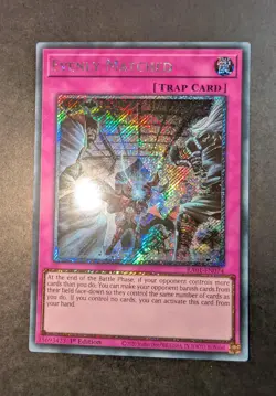 Yugioh Evenly Matched RA01-EN074 Platinum Secret Rare 1st Edition Excellent - Image 3