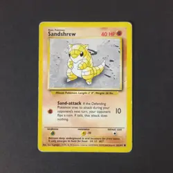 Pokemon Card WOTC 1999-2000: Sandshrew 62/102 - Base Set - Image 1