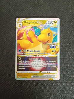 Dragonite Vstar SWSH236 NM Full Art Promo Pokemon Card NM - Image 1
