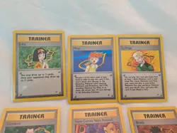 Vintage Gym Heroes Pokemon Card Lot Trainers - Image 2