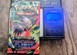 (HEAVY)🔥 22.72g Phantasmal Flames Booster Pack Sealed Pokemon TCG Cards - Image 1
