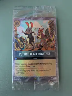 Disney Lorcana Zootopia 2 Putting It All Together 27/P3 Sealed Promo Card - Image 1