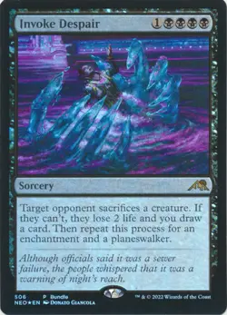 MTG Kamigawa Neon Dynasty - Invoke Despair (Foil Bundle Promo) - Image 1