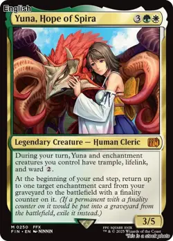 Yuna, Hope of Spira EN [FIN - 250] - NM TCG MTG - Image 1