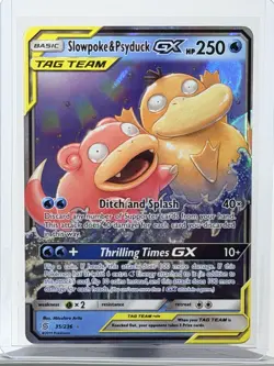 Slowpoke & Psyduck GX 35/236 NM-LP Tag Team – Unified Minds Pokemon TCG Full Art - Image 1
