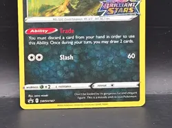 2022 POKEMON SWSH187 BLACK STAR PROMO #187 LIEPARD HOLO Stamped - Image 3