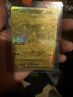 Mega Greninja EX Full Art Foil Pokemon Card 122/086 English Stage 2 Water - Image 1