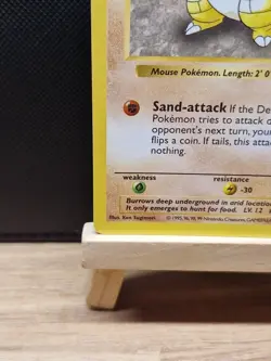 Pokemon 1999 WOTC Base Set Shadowless Sandshrew 062/102 - Light Play - Image 5