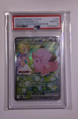 Pokemon Lillie's Clefairy ex Journey Together Special Illustration Rare PSA 10 - Image 1