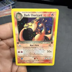 Pokemon Dark Charizard Holo Rare TCG 1st Edition 4/82 NM/LP - Image 1