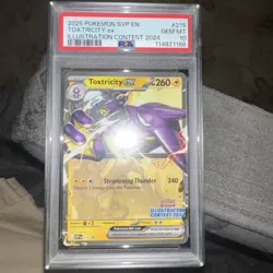 2025 Pokemon Svp En Toxtricity Ex 215 Psa 10 Illustration Contest Gem Mint - Image 1