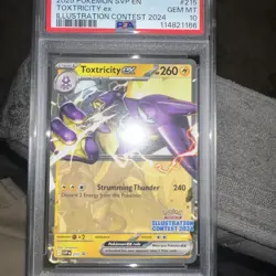 2025 Pokemon Svp En Toxtricity Ex 215 Psa 10 Illustration Contest Gem Mint - Image 3