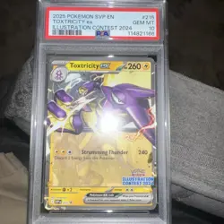 2025 Pokemon Svp En Toxtricity Ex 215 Psa 10 Illustration Contest Gem Mint - Image 5