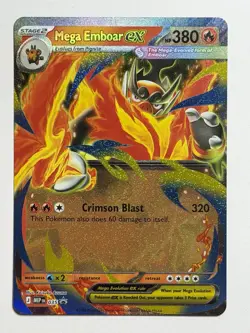 Mega Emboar ex 035 Black Star Promo Ascended Heroes Pokemon TCG Near Mint - Image 1