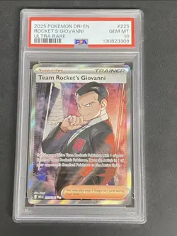 Pokemon Team Rocket's Giovanni 225/182 Sv10: Destined Rivals Full Art PSA 10 - Image 1