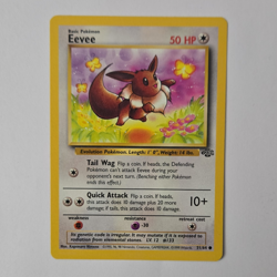 Pokemon TCG Eevee 51/64 Jungle 1st Edition Common Regular Eng 50HP Basic 1999 - Image 1