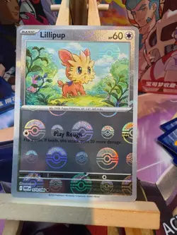 Lillipup 074/086 Common White Flare Pokeball Pokemon NM - Image 1