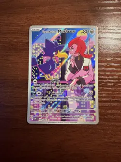 2025 Pokemon Team Rocket’s Murkrow 200/182 IR Destined Rivals NM/MINT 🔥 - Image 2