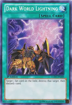 Yugioh! MP Dark World Lightning - LCJW-EN249 - Secret Rare - 1st Edition Moderat - Image 1