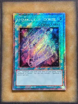 Yugioh Spellbook of Secrets RA04-EN189 Platinum Secret Rare 1st Ed NM - Image 1