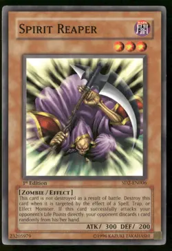 Spirit Reaper SD2-EN006 Structure Deck: Zombie Madness Yu-Gi-Oh 1st Edition LP - Image 1