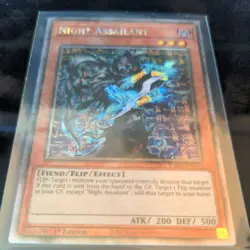 Night Assailant Platinum Secret Rare RA03-EN139 Quarter Century Bonanza Yugioh - Image 1