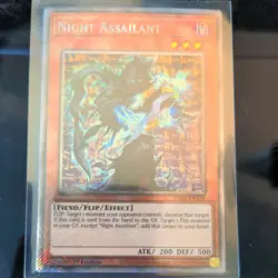 Night Assailant Platinum Secret Rare RA03-EN139 Quarter Century Bonanza Yugioh - Image 2