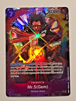 One Piece Kingdoms of Intrigue Mr. 5 (Gem) Alternative Art OP04-072 - Image 1