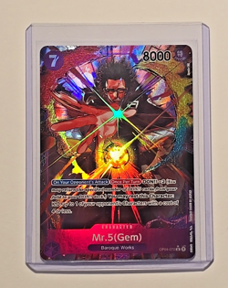 One Piece Kingdoms of Intrigue Mr. 5 (Gem) Alternative Art OP04-072 - Image 3