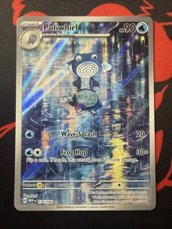 Poliwhirl 176/165 Scarlet Violet-151 Illustration Rare Pokemon TCG Holo Card - Image 1