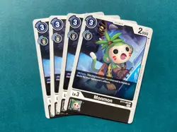 Monmon BT11-060 Playset Dimensional Phase Digimon Card Game x4 - Image 1