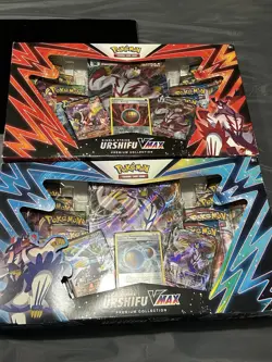 Pokemon Trading Card Single & Rapid Strike Urshifu VMAX Premium Collection Set - Image 1
