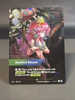 Lillia Bashful Bloom Overnumbered Foil Card From Riftbound Unleashed 230/219 - Image 1